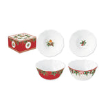 Tálka Karácsonyi porcelán tálka szett 2 db Christmas Berries