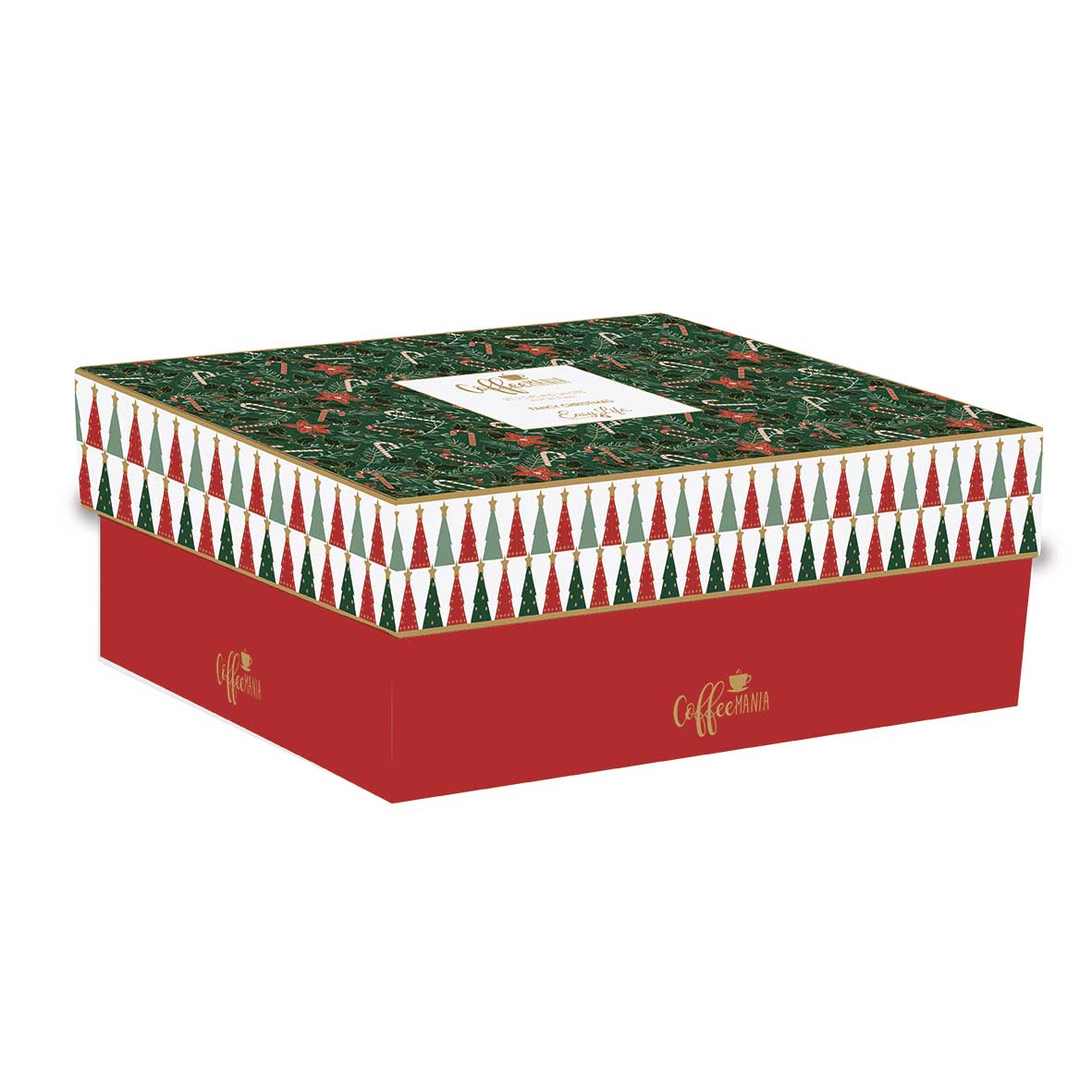 Bögre, csésze Karácsonyi porcelán teás csésze aljjal 2 személyes díszdobozban Fancy Christmas