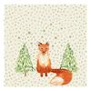 Szalvéta Karácsonyi szalvéta 33x33 cm Snowflakes & Fox