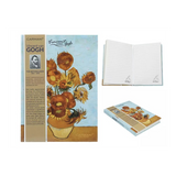 Táska Kemény fedeles vonalas notesz van Gogh Napraforgók