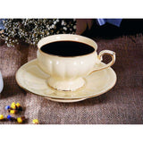 Bögre, csésze Két személyes porcelán csésze aljjal készlet díszdobozban Alba Elegant