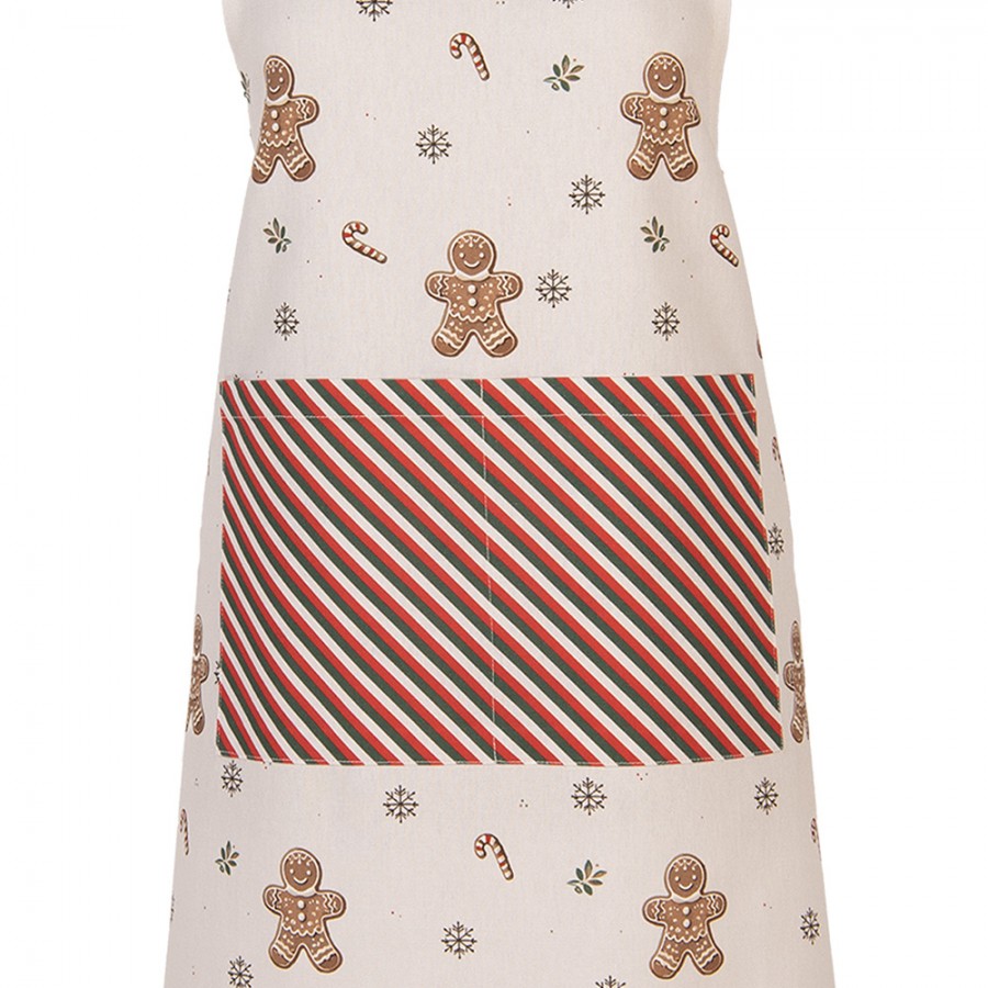 Karácsonyi pamut konyhai Kötény Classic Gingerbread Magic