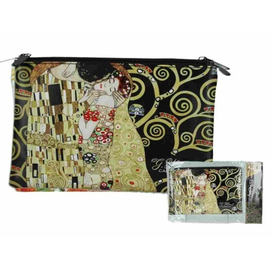 Pénztárca Klimt Műbőr kis kozmetikai táska neszesszer A Csók