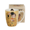 Klimt porcelán bögre - 360 ml - A csók/Életfa ecru