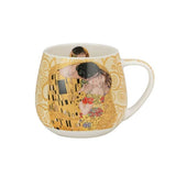 Klimt porcelán bögre - 430 ml öblös - The Kiss ecru