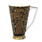 Klimt porcelán hosszúkás bögre - 500 ml díszdobozban - Életfa