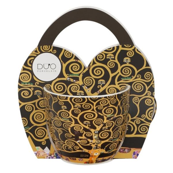 Klimt porcelán bögre díszcsomagolásban – 460 ml – Életfa