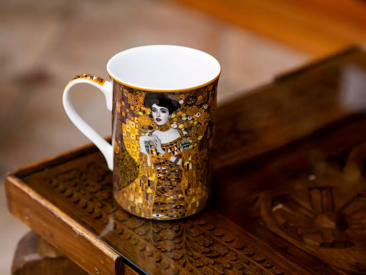 Bögre, csésze Klimt porcelán bögre díszdobozban Adele 360 ml