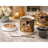 Klimt porcelán bögre fémszűrővel és tetővel - 350 ml - A Csók