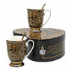 Klimt porcelán bögre szett kanállal szív alakú díszdobozban - 300 ml - Életfa