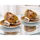 Klimt porcelán csésze készlet 250 ml - 2 személyes - Életfa / Beteljesülés