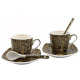 Klimt porcelán espresszó kávés készlet - 2 személyes - Életfa