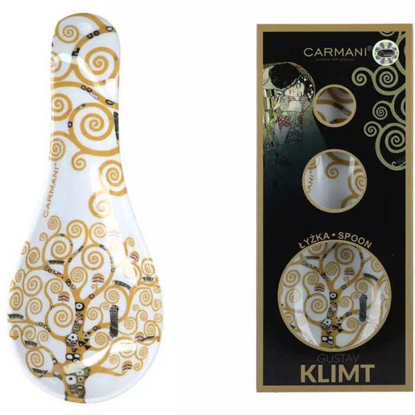 Klimt műanyag fakanáltartó díszdobozban - Életfa