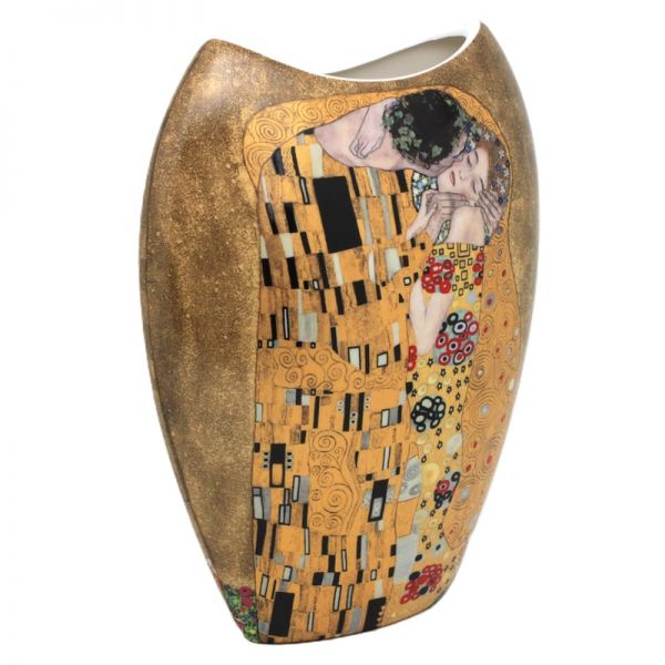 Klimt porcelán váza 25x9x20 cm - The Kiss A Csók