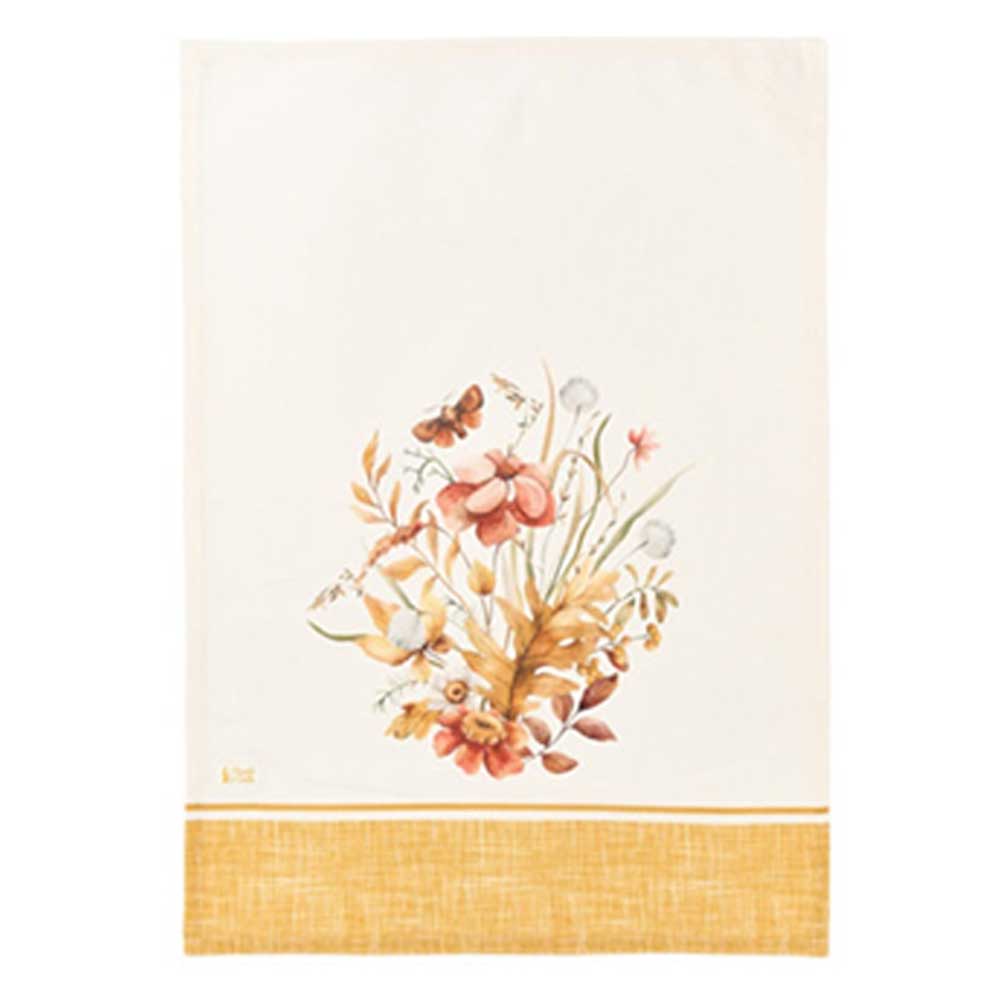 Konyharuha 50x70 cm pamut Giardino d'Autunno őszi virágos