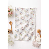 Tavaszi Virágos–madaras konyharuha 50x70 cm 100% pamut Busy birds