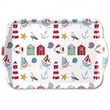 Konyhai műanyag kistálca 13x21 cm tengeri mintás Nautical items