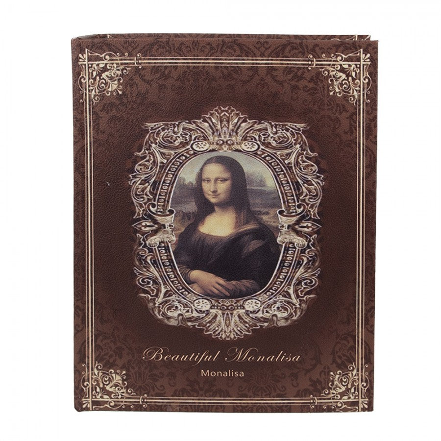 Tároló doboz Könyv alakú fa tároló doboz szett 3 részes Mona Lisa