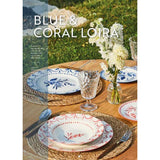 Korall piros fehér virágos 18 részes porcelán étkészlet Tognana LOIRA CORAL