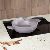 Kovácsolt alumínium Alacsony lábas fedővel 30 cm Indukciós tapadásmentes Berlinger Haus Taupe Collection
