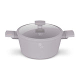 Kovácsolt alumínium lábas fedővel 28 cm Indukciós tapadásmentes Berlinger Haus Taupe Collection