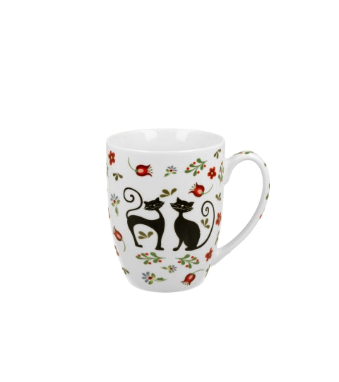 Cicás porcelán bögre 350 ml dísztasakkal