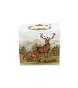 Porcelán bögre 400 ml szarvas mintás ajándék díszdobozban