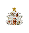Karácsonyi porcelán bögre mézeskalács macis fenyőfa díszcsomagolásban 400 ml