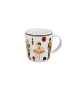 Karácsonyi diótörő Porcelán bögre 400 ml fenyőfa díszcsomagolásban Christmas Nutcracker