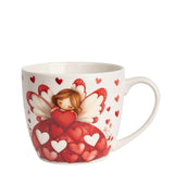 Valentin napi porcelán bögre papír dísztasakkal Angyal 460 ml