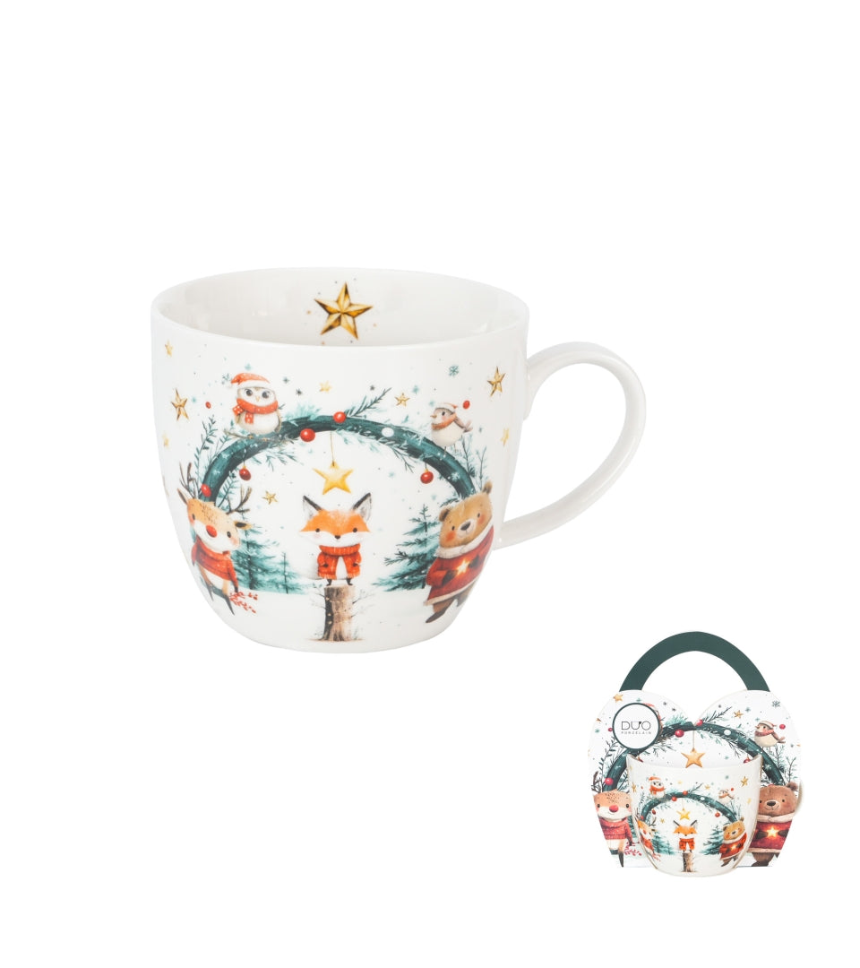 Karácsonyi porcelán bögre 460 ml díszcsomagolásban Christmas Cuties 2