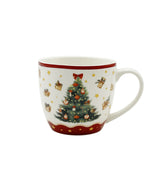 Karácsonyi fenyőfás porcelán bögre 460 ml díszcsomagolásban Christmas Tree 3