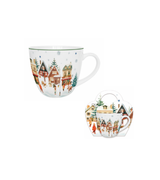 Karácsonyi porcelán bögre díszcsomagolásban Christmas Village 460 ml