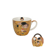 Klimt porcelán bögre dísztasakkal A Csók 460 ml