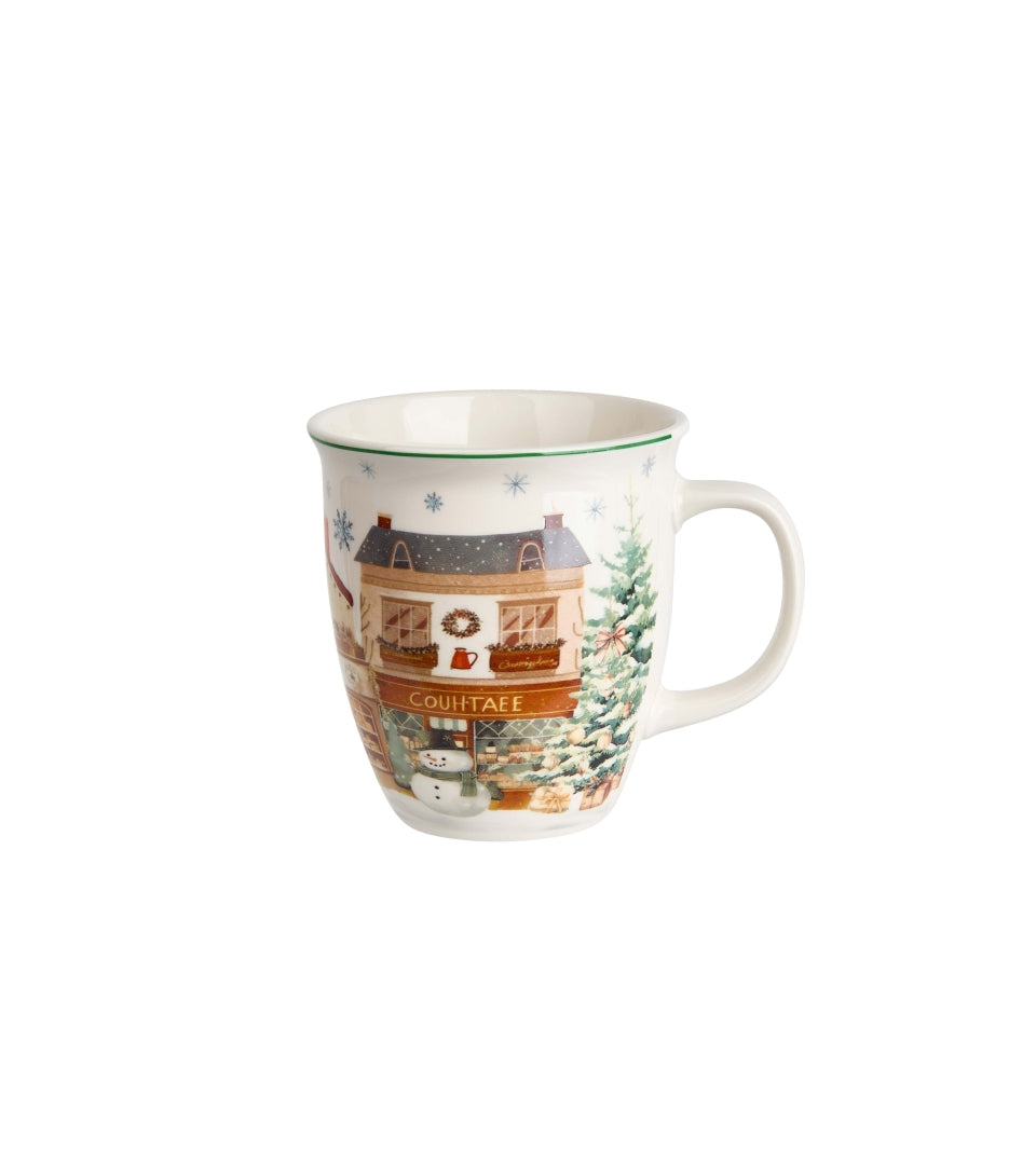 Karácsonyi Porcelán bögre 650 ml díszdobozban Christmas City 2