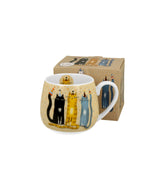 Porcelán cicás bögre 430 ml ajándék díszdobozban Cats Party