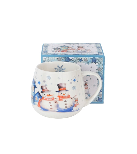 Karácsonyi hóemberes porcelán bögre 430 ml díszdobozban Snowman