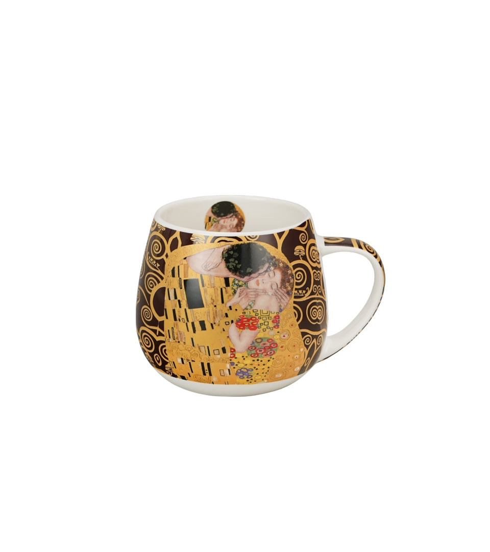 Porcelán bögre 430 ml ajándék díszdobozban Klimt A Csók