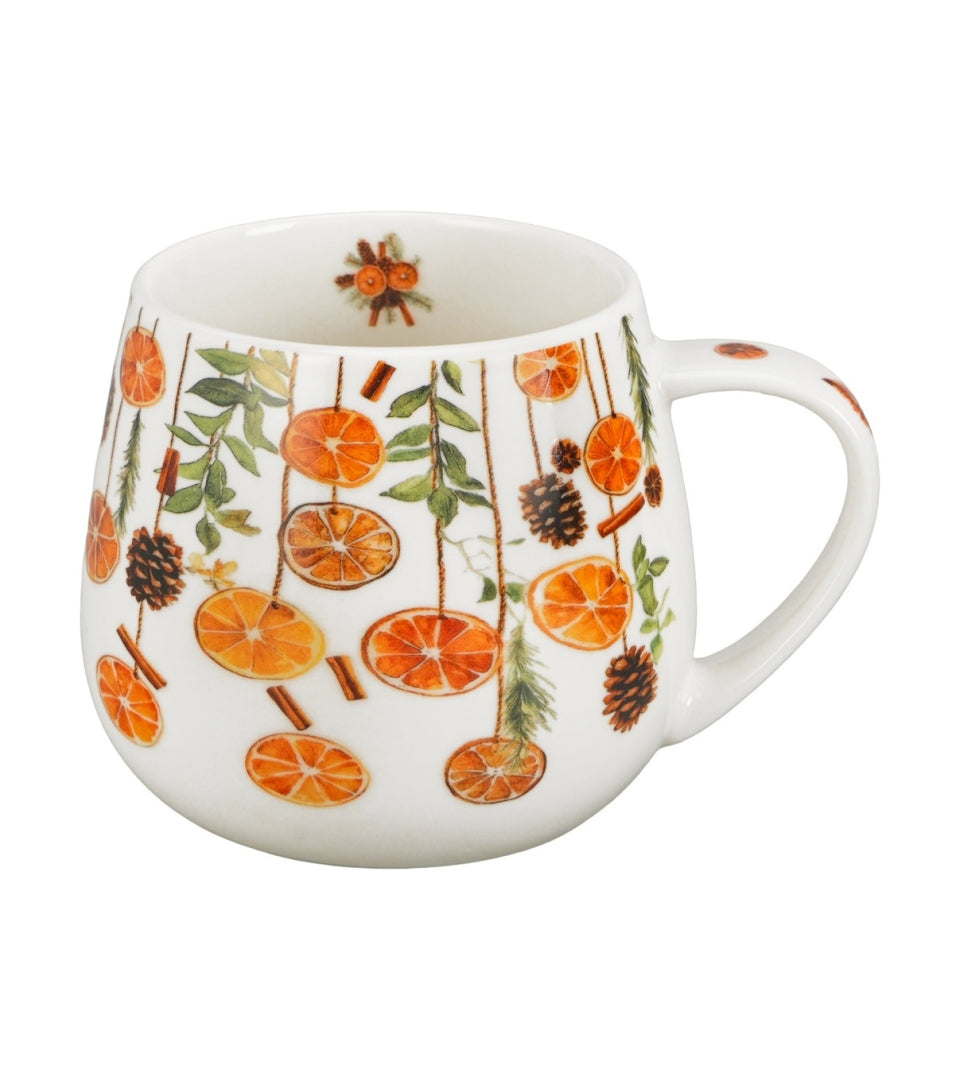 Karácsonyi Porcelán bögre 430 ml díszdozban Winter Fruits