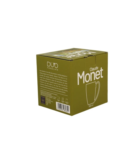 Porcelán bögre 360 ml dobozban Monet kertje Argenteuilban
