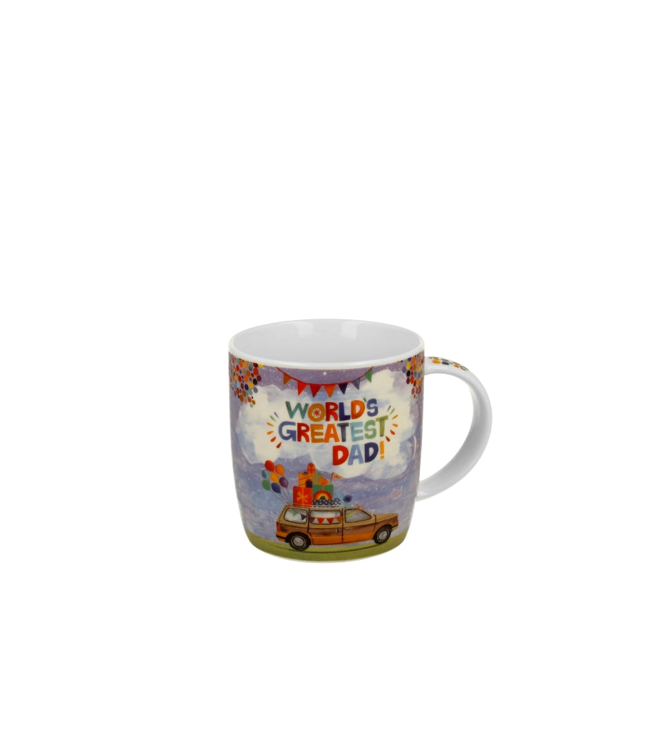 Ajándék Porcelán bögre 400 ml papír díszcsomagolásban apukáknak