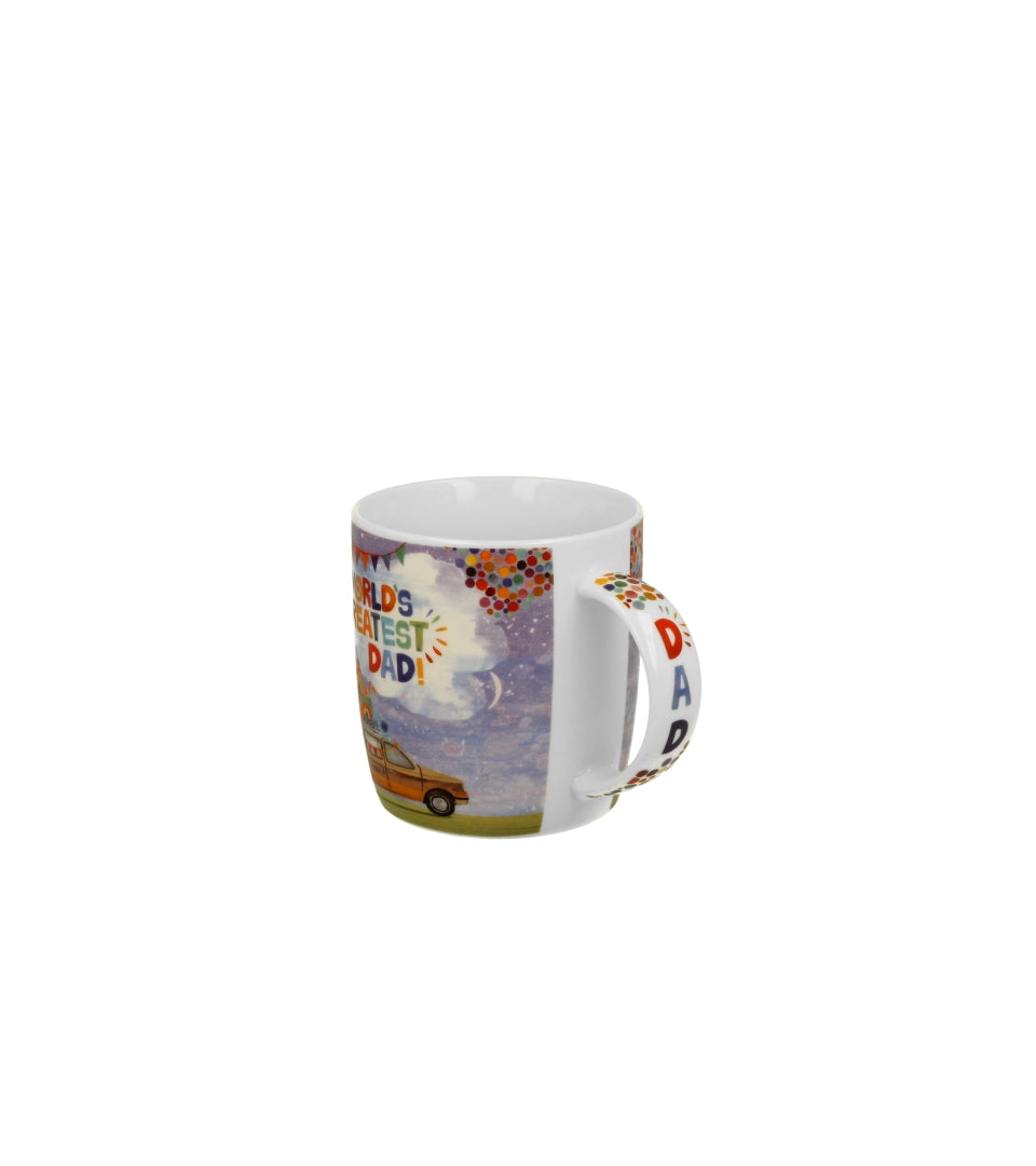 Ajándék Porcelán bögre 400 ml papír díszcsomagolásban apukáknak