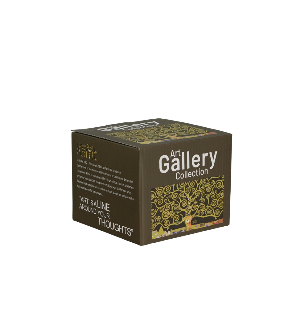 Porcelán bögre 600 ml díszdobozban Klimt Életfa