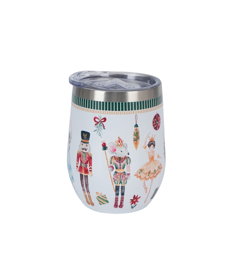 Karácsonyi diótörő Rozsdamentes acél hőtartó termosz pohár 330 ml Christmas Nutcracker