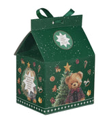 Karácsonyi macis porcelán bögre házikó díszcsomagolásban 360 ml dobozban Teddy Noel