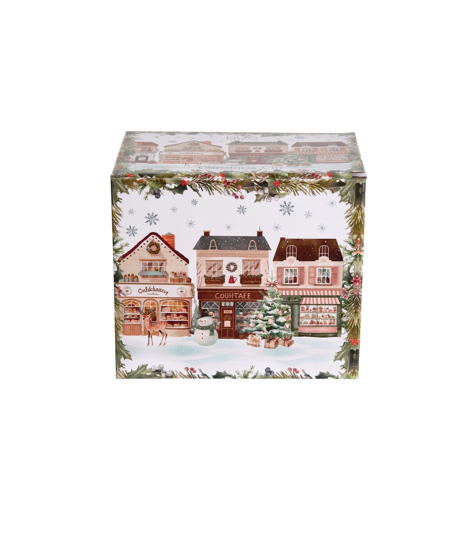 Karácsonyi Porcelán nagy bögre 1 literes díszdobozban Christmas City 2