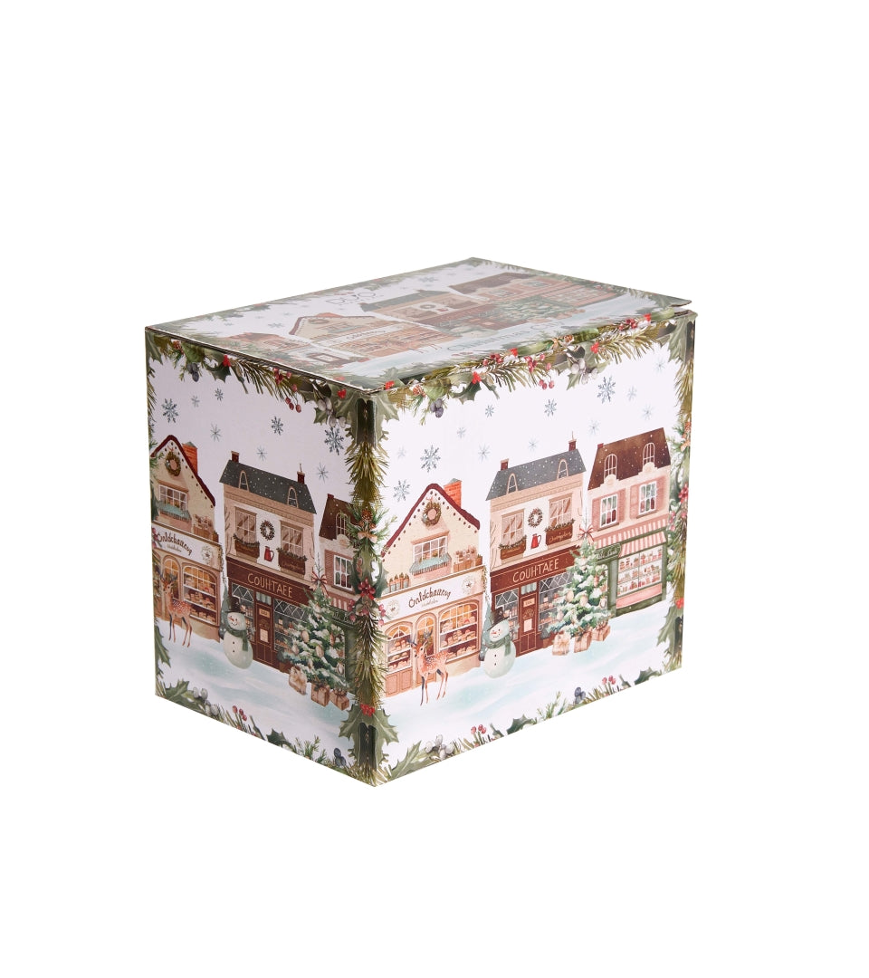 Karácsonyi Porcelán nagy bögre 1 literes díszdobozban Christmas City 2