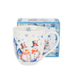 Karácsonyi hóemberes porcelán nagy bögre 1000 ml díszdobozban Snowman