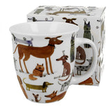 Kutyás nagyméretű porcelán bögre – 650 ml – DOGS