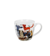 Bögre, csésze Kutyás porcelán bögre 460 ml díszcsomagolásban Dog walk